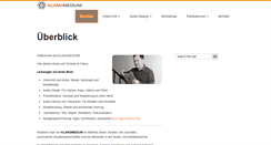 Desktop Screenshot of klangmedium.de